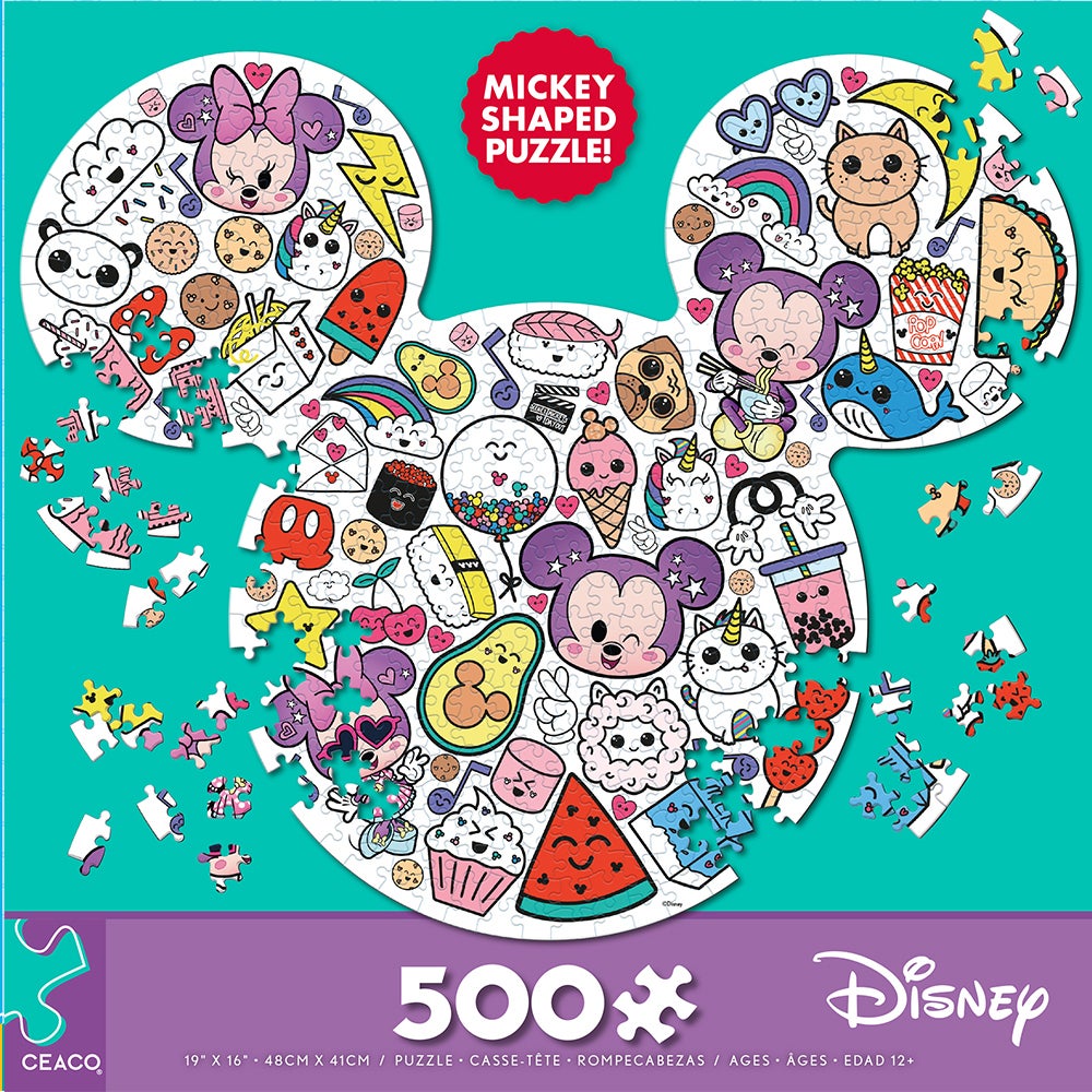500PC PUZZLE SHAPES ASST (6) BL